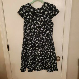 Lauren Conrad Peter Pan Collar Bird Dress 16